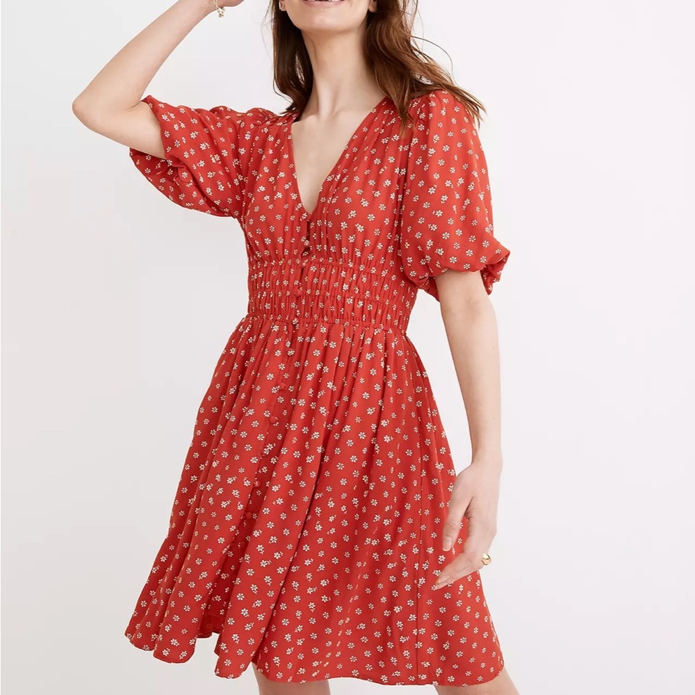 Madewell Sophia Mini Dress in Bandana Flower xs